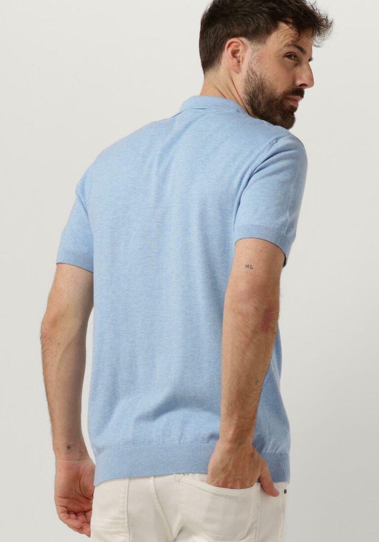SELECTED HOMME lichtblauwe selected homme polo slhberg ss knit polo noos