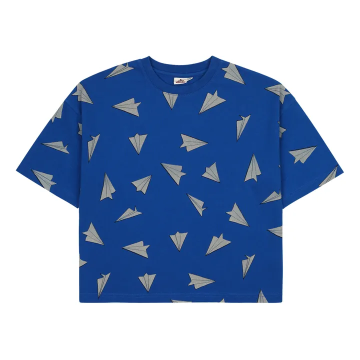 Jelly Mallow T-Shirt Avion de Papier | Bleu