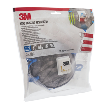 3M fijn stof masker cupvorm met uitademventiel tegen geuren