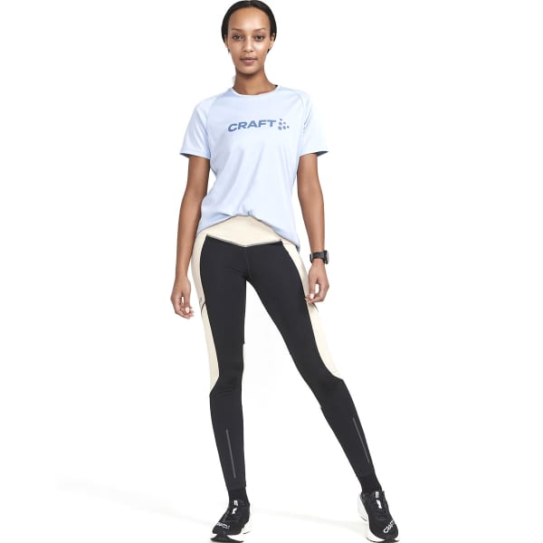 T-shirt running CRAFT CORE ESSENCE LOGO TEE W SULFUR