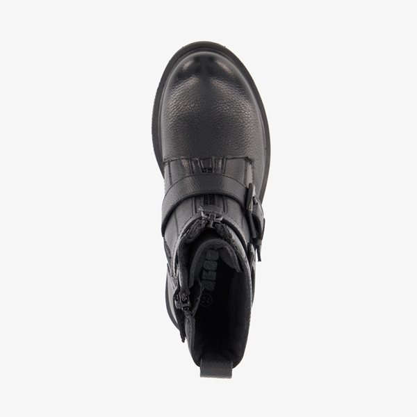 Groot leren meisjes biker boots