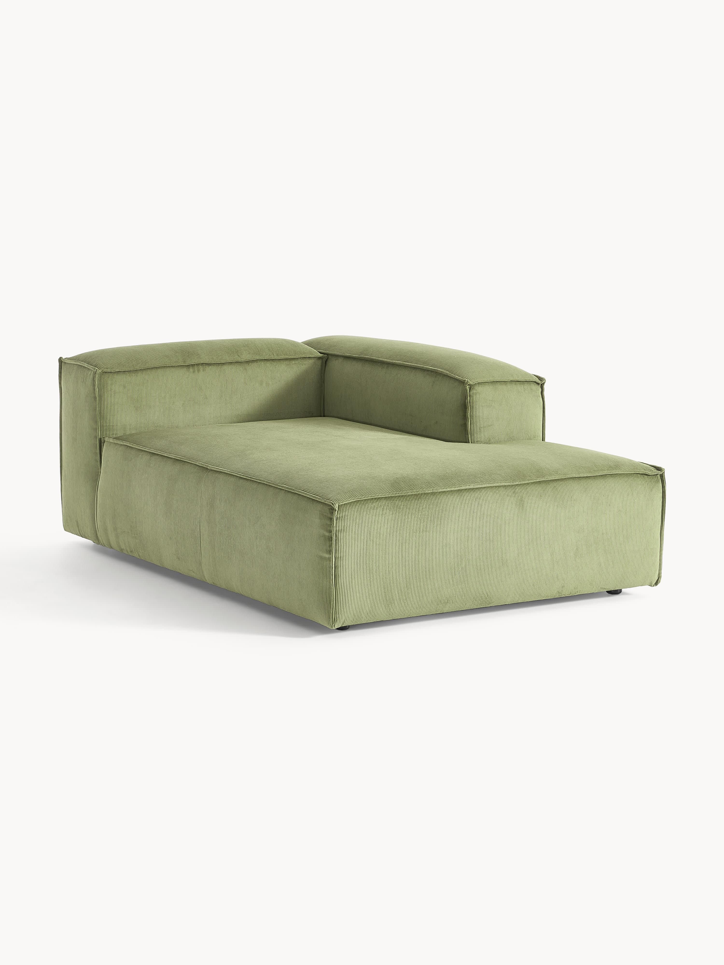 Chaise longue hoekmodule Lennon van corduroy