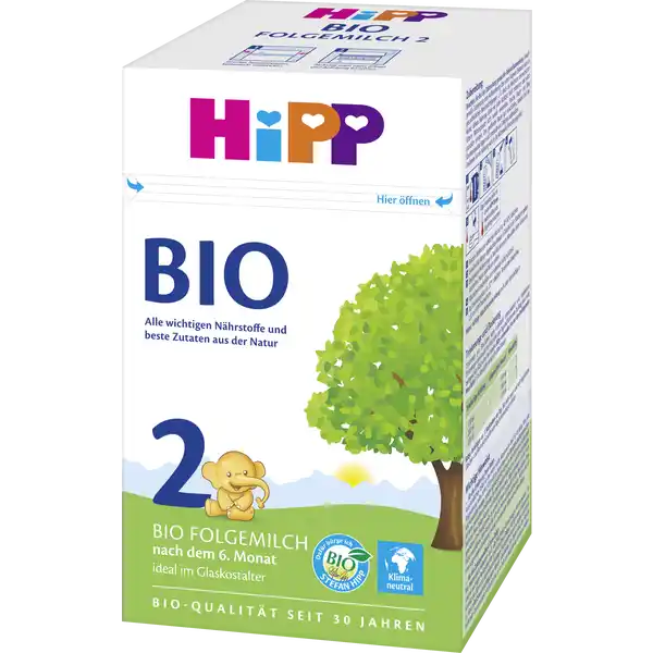 Bio-Folgemilch 2, nach dem 6. Monat