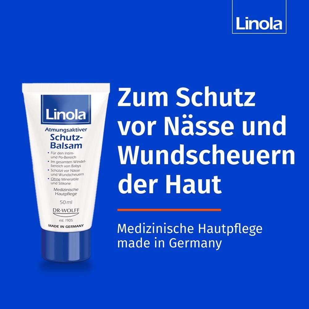 Linola Schutz-Balsam - Wundschutzcreme bei Hautwolf oder gereizter Haut + Linola Gesicht 10ml GRATIS