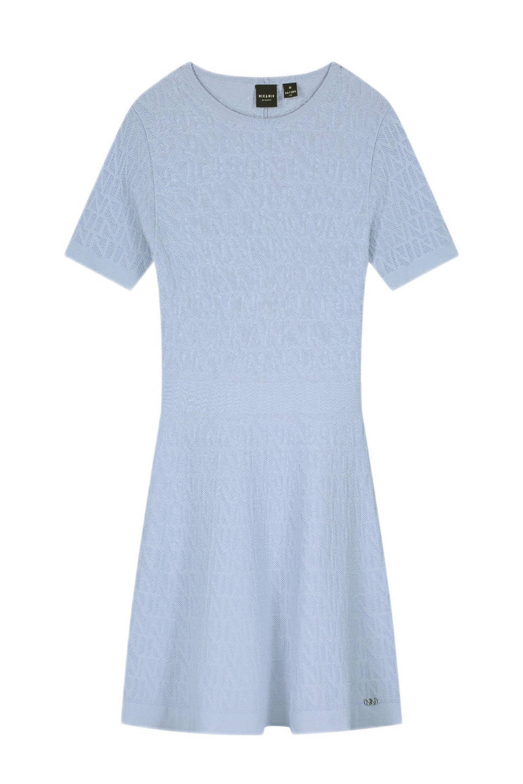 NIK&NIK jurk Jiro met logo lavendelblauw