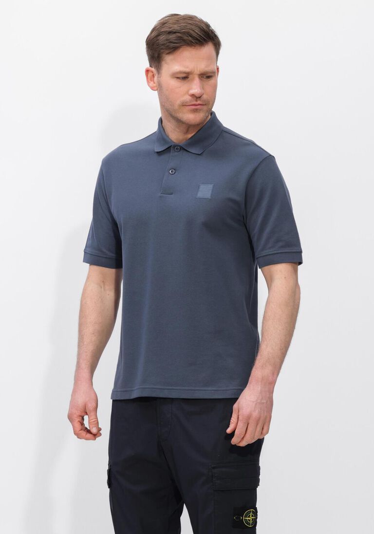 blauwe stone island polo ss polo s0f39