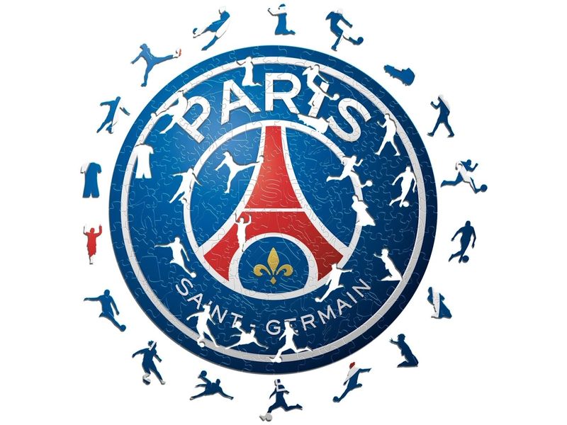 Iconic Puzzle PSG FC – Logo Offizielles Holzpuzzle, Grösse M
