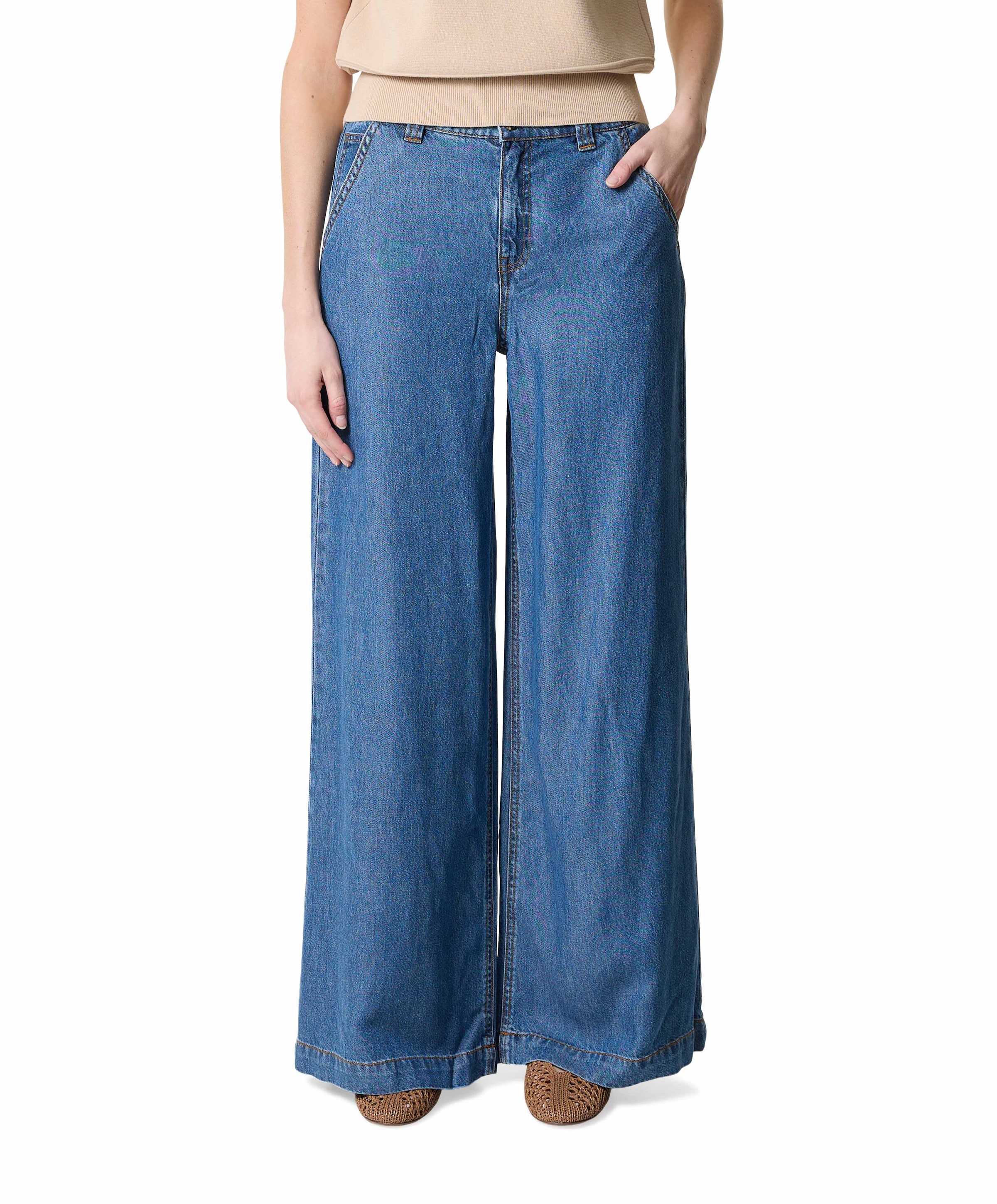 Freequent FQMILO dames jeans blauw