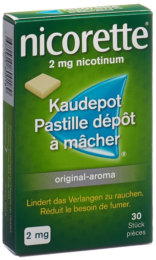 NICORETTE Original Kaudepots Kaupast 2 mg Blist 30 Stk