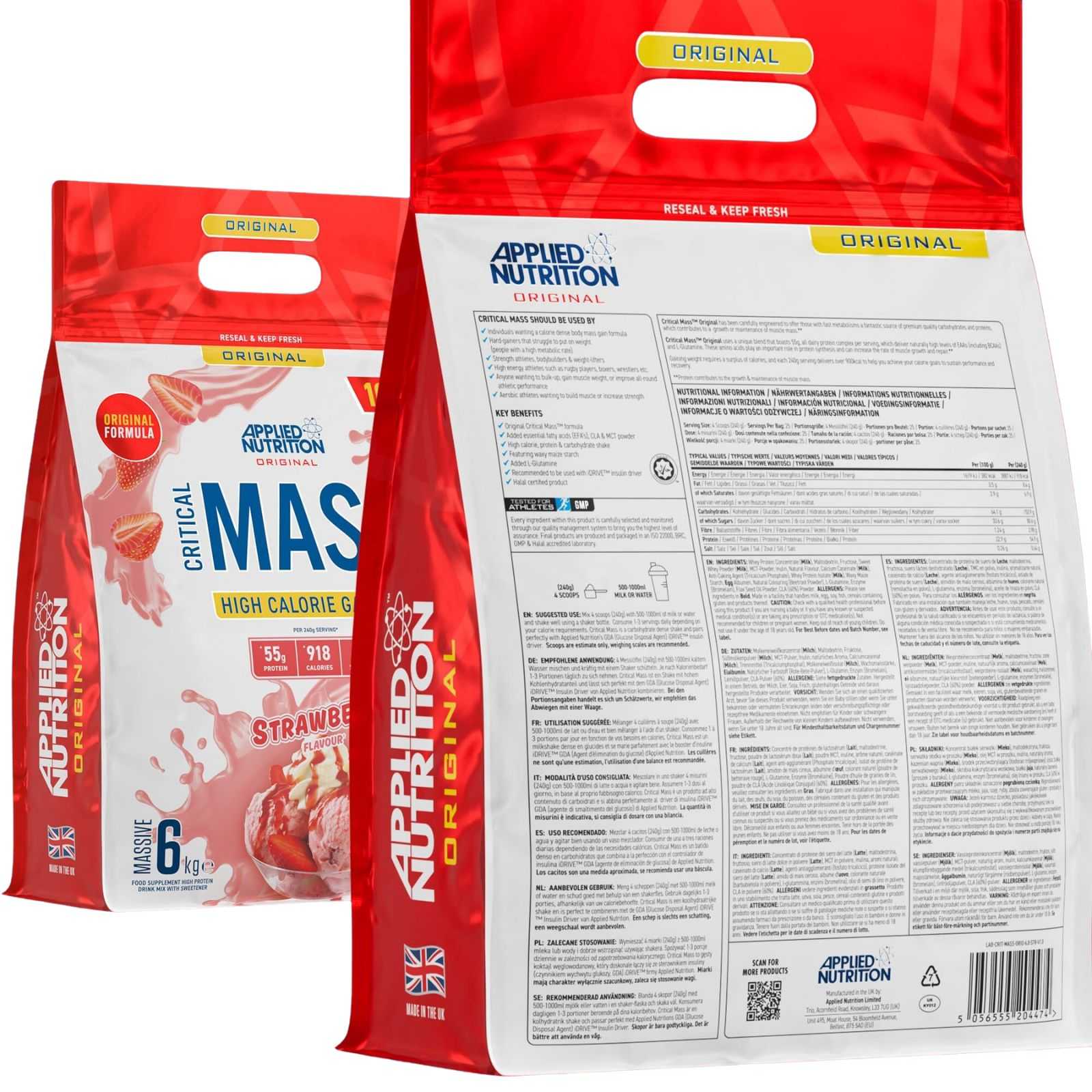 Applied Nutrition Critical Mass Original 6 kg