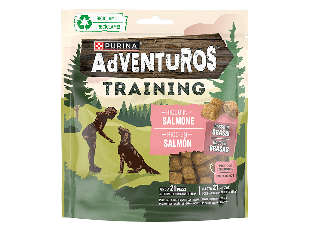 SNACKS CÃO PURINA ADVENTUROS TREINO SALMÃO 115G