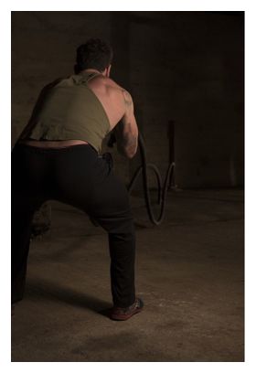 Battle rope Sveltus 26mm - 10m noire