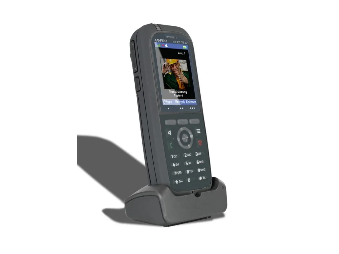 AGFEO DECT 78 IP, IP telefon, Grå, Trådløs håndsæt, Skrivebord, IP65, 249 entries