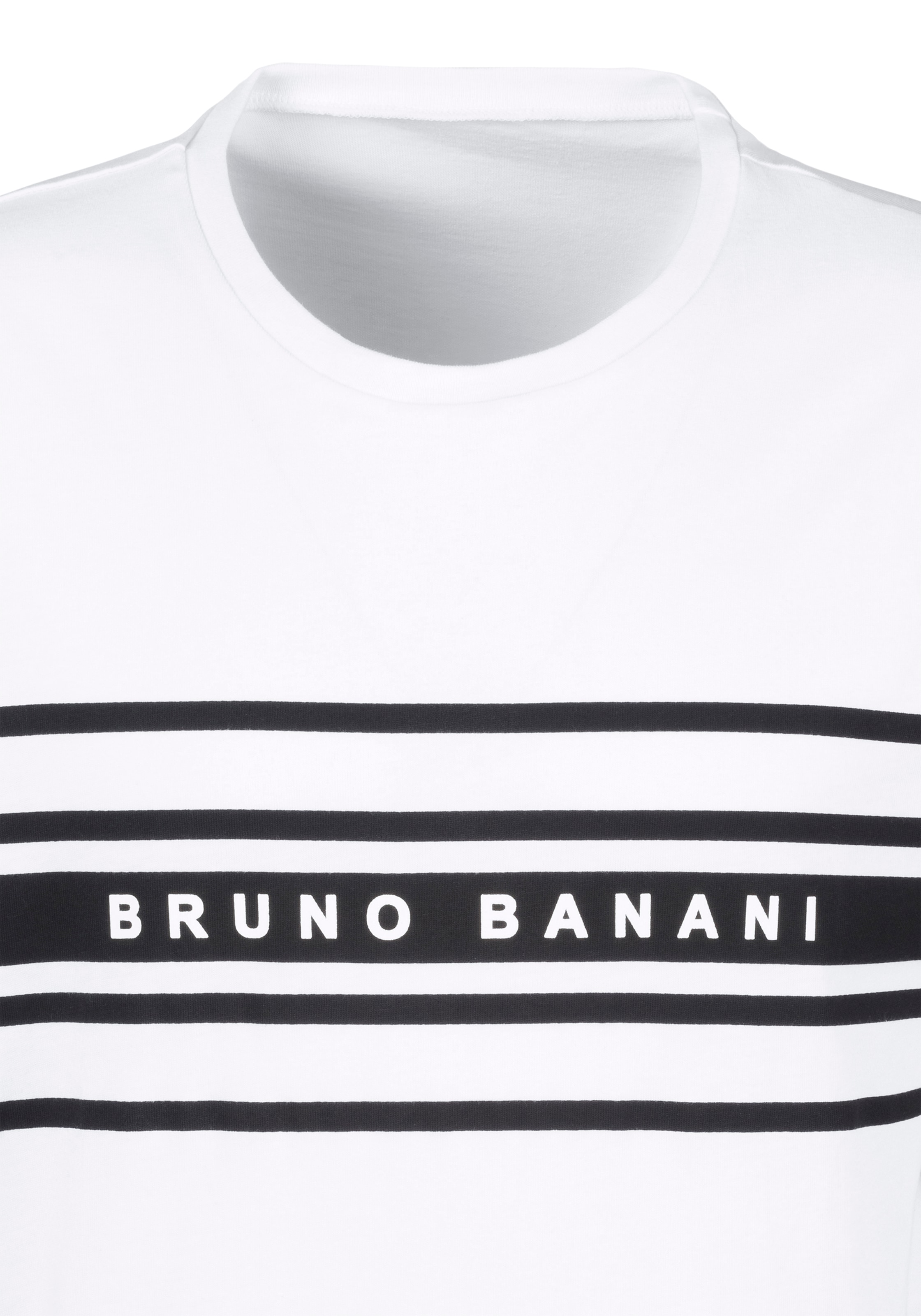 Bruno Banani Pyjama, 3 Stk. Shirt mit Shorts und langer Hose