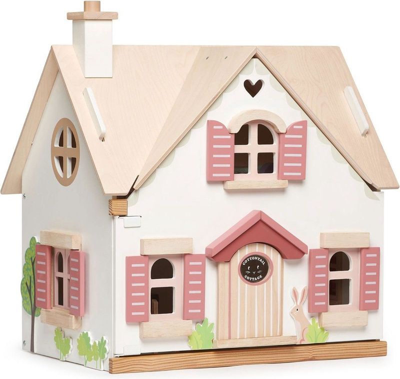 Tender Leaf Toys Poppenhuis Konijn Met Meubels 25-delig