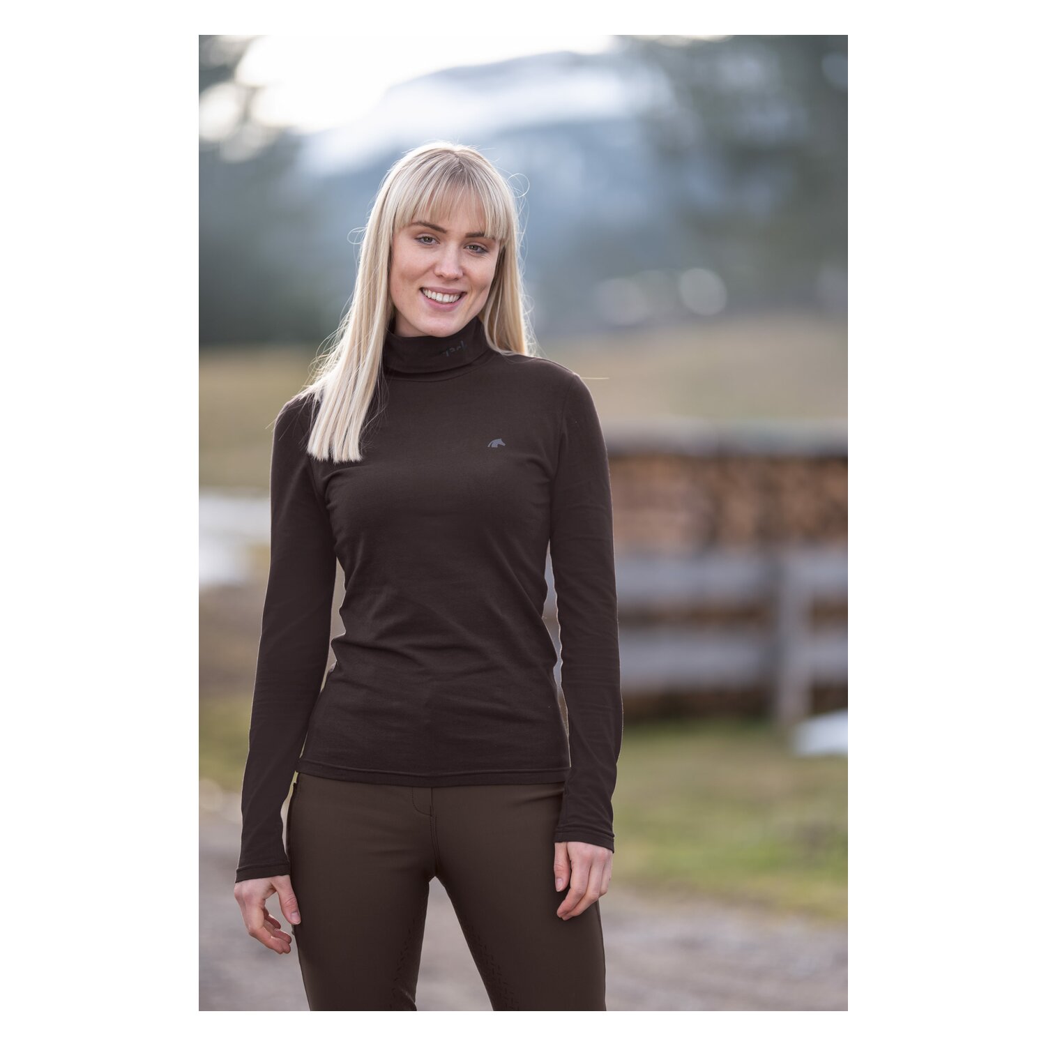 black forest Rollkragen-Pullover - chocolate