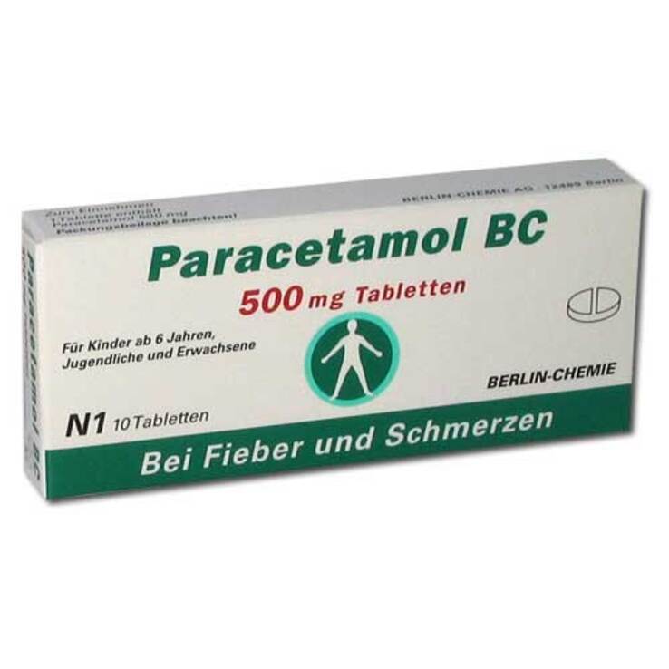 Paracetamol BC 500 mg Tabletten, 10 St