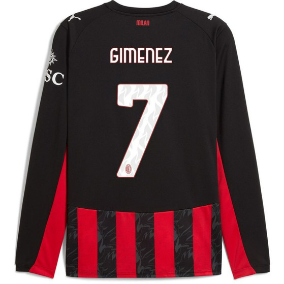 Puma AC Milan Thuis Shirt Longsleeve Giménez 7
