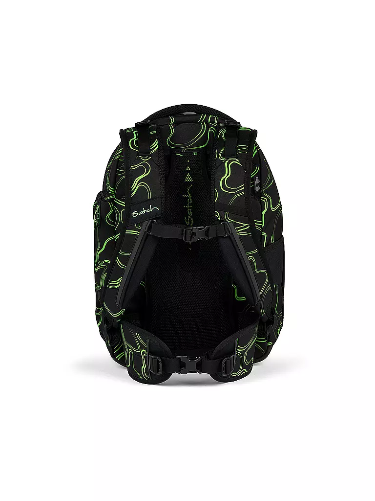 SATCH Schulrucksack Match Green Supreme schwarz