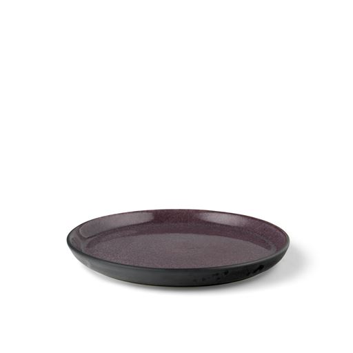 Bitz Gastro Frokosttallerken, Sort/Lilla, Ø21 cm