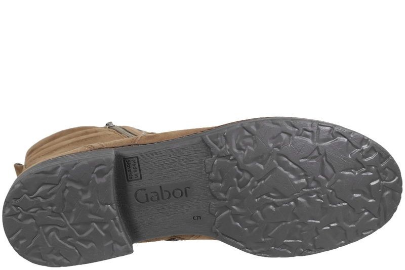 GABOR KORT STØVLE I BRUNT NUBUCK