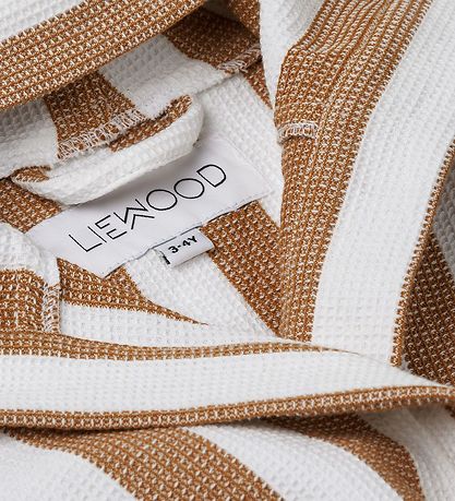Liewood Bådek?be - Gray - Stripe Golden Caramel/White