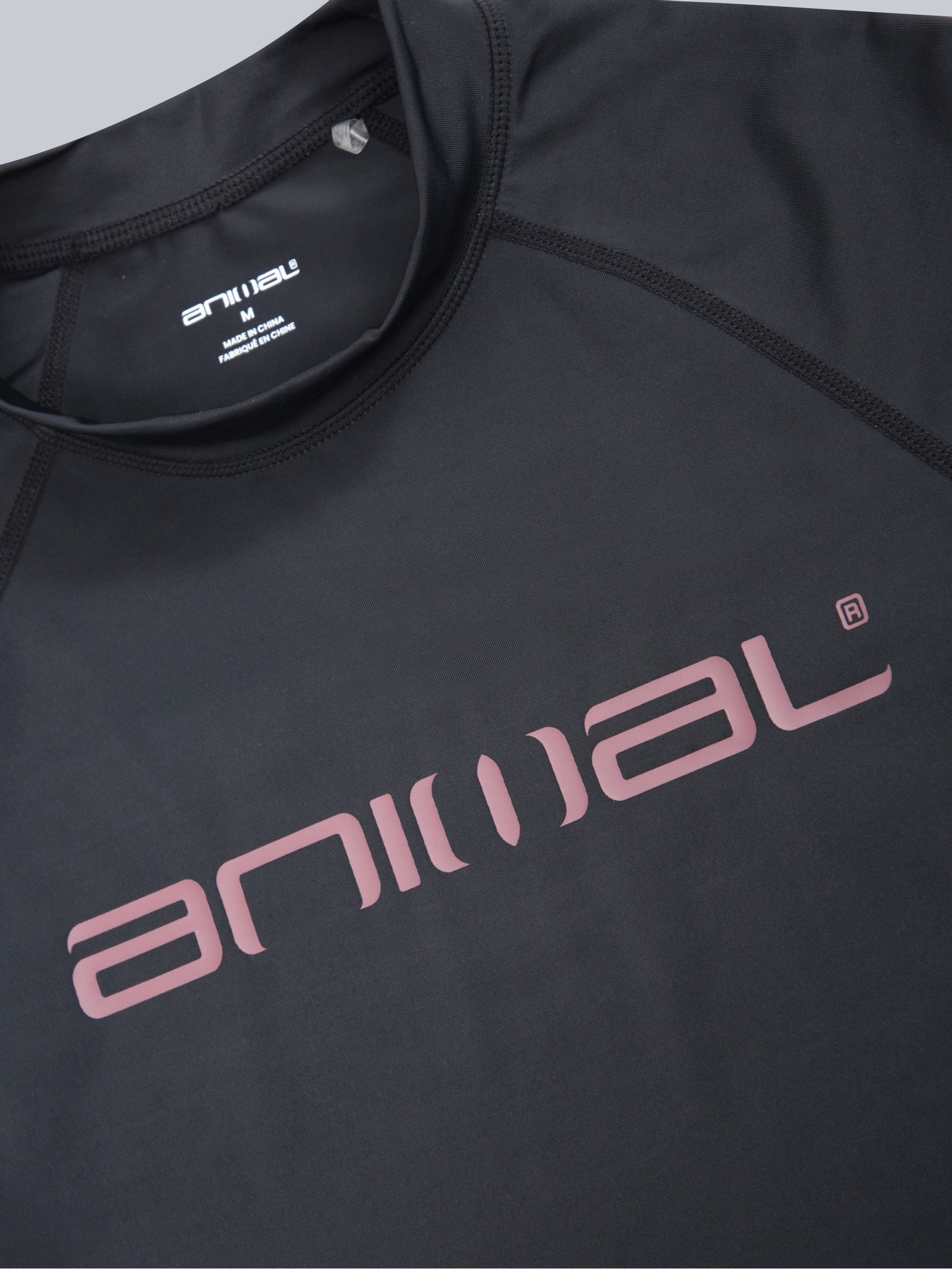Antraciet zwart - Animal Heren Kai sneldrogend surfhemd