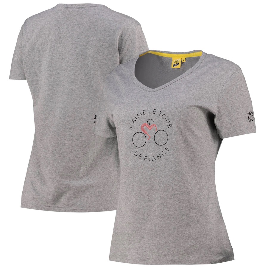Tour de France Grapique T-Shirt Grijs Dames