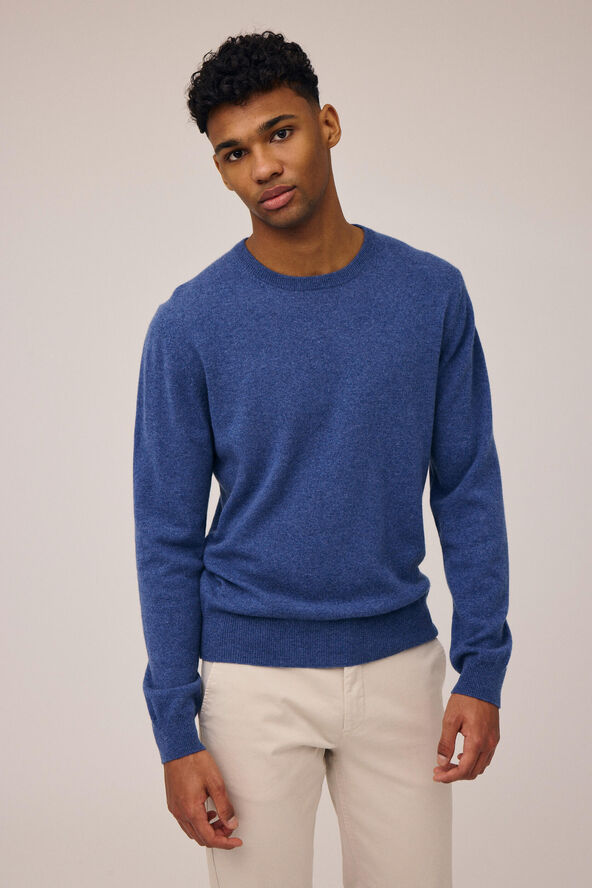 Magasin du Nord Collection Mads 2 - 100% Cashmere Medium blue melange