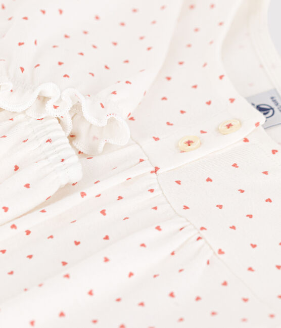 Pyjama cœur petite fille en coton