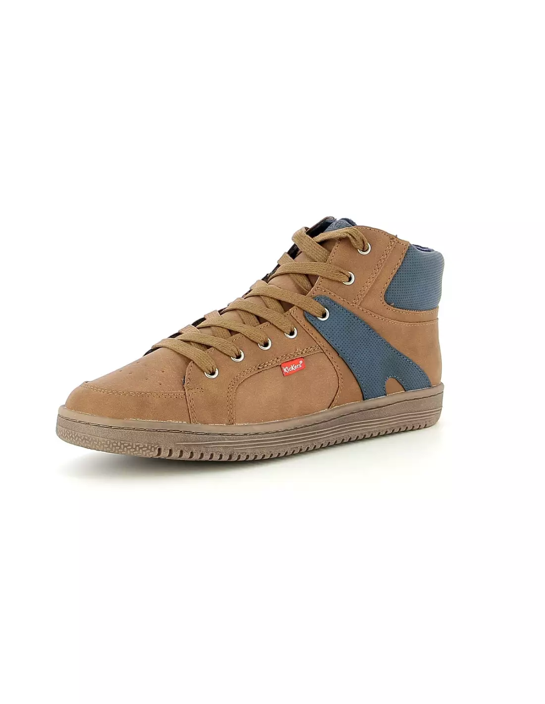 KICKERS LOWELL - Baskets Camelbleu