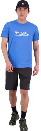 ICON Herren-Merino-Kurzarmshirt  pop blue  L