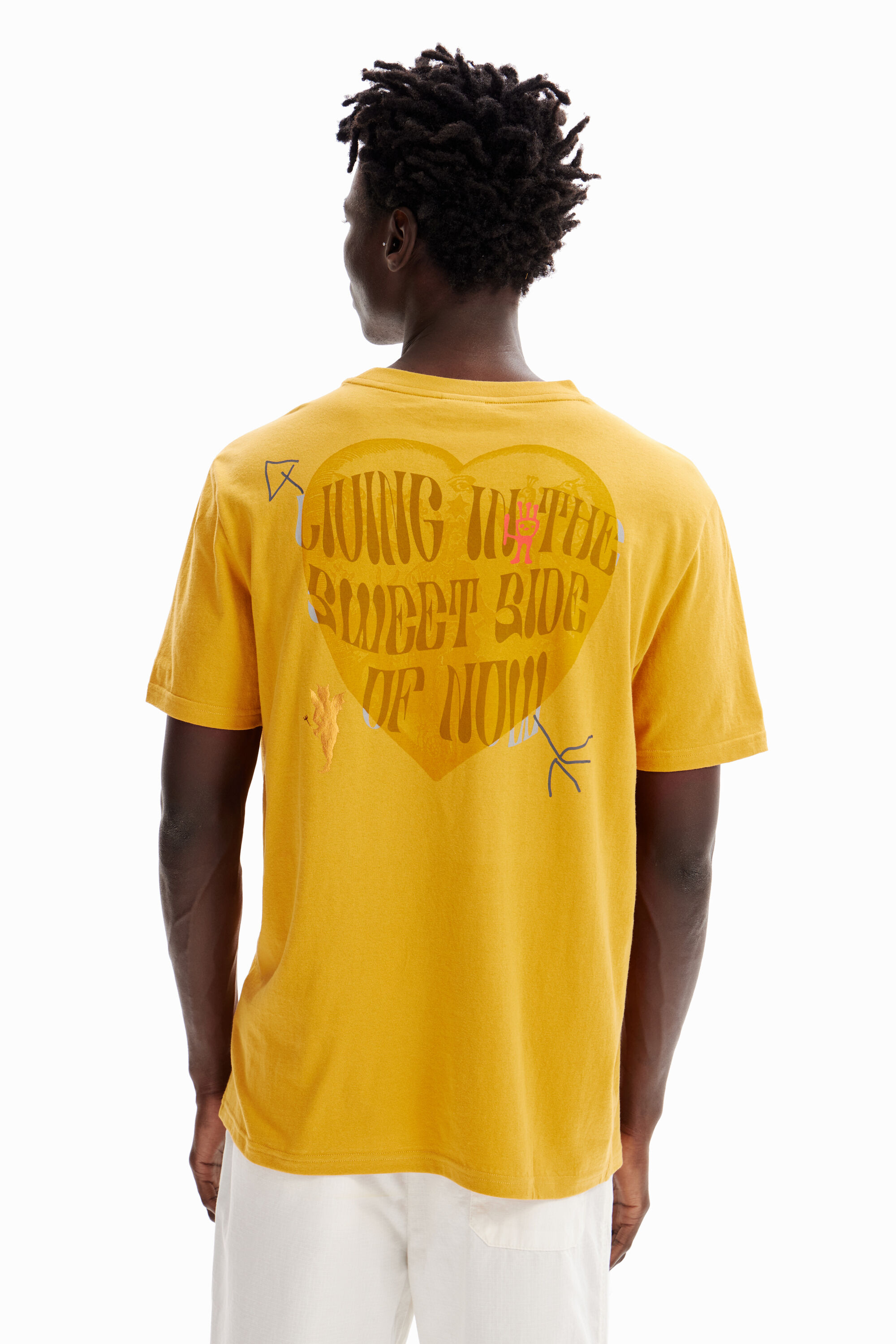 T-shirt toile d'araignée cœur