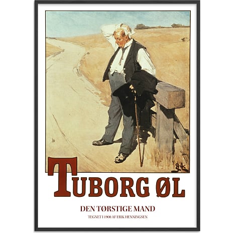 Tuborg manden - 70x100 cm