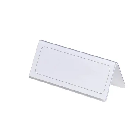 Durable 805019 Tischnamensschild, Einsteckschilder 61-122?x?150?mm, transparent