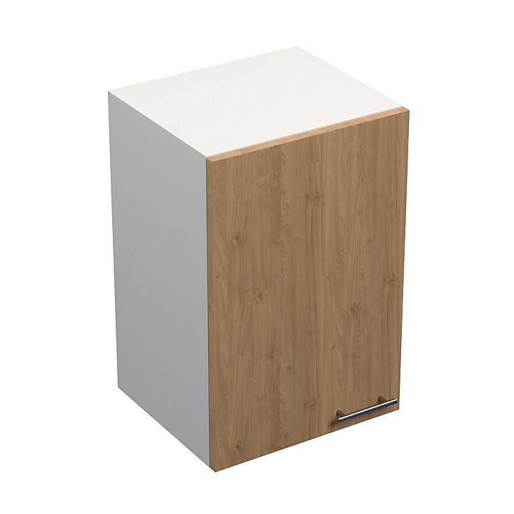 Meuble haut de cuisine Primalight 1 porte L. 60 cm chêne