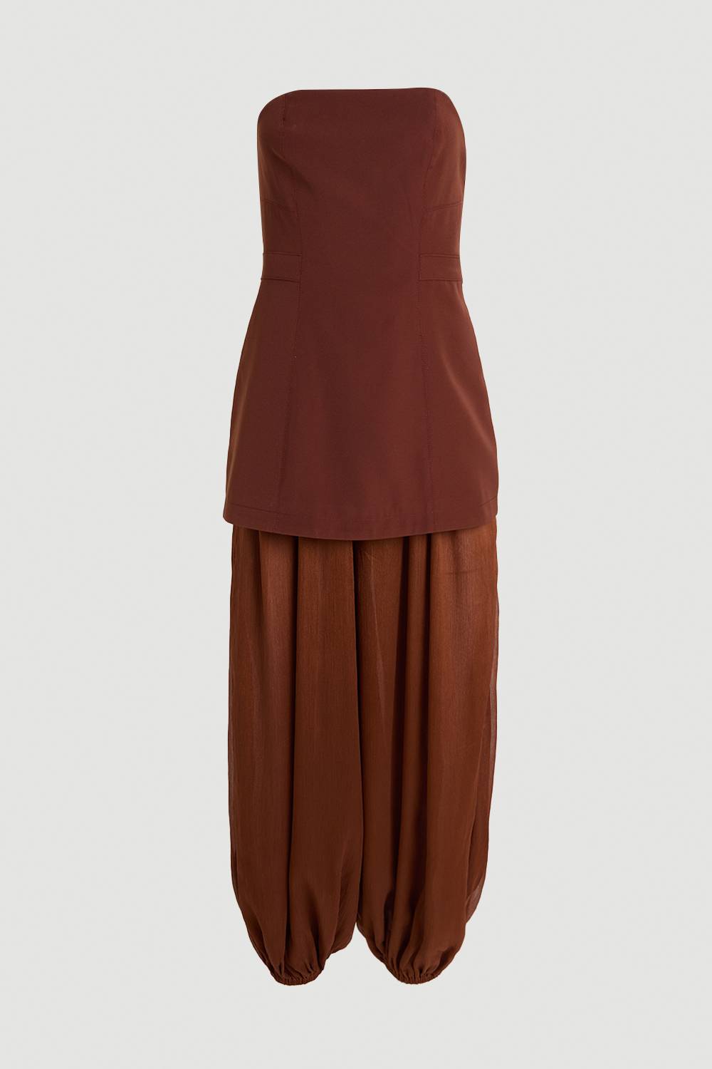 KarenMillen Combinaison Tissée En Crêpe Et Voile Transparent