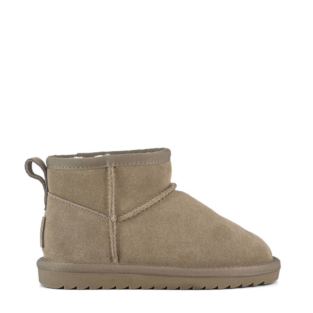 Colors of California suède enkelboots taupe