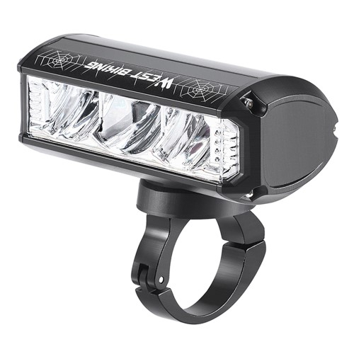 4000mAh Wiederaufladbares Aluminium USB Fahrrad Licht Velo LED Warnlicht IPX4 (1750 Lumen) - Schwarz