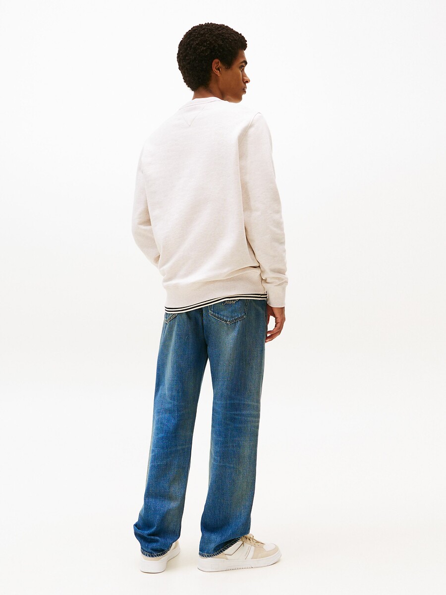 Suéter TOMMY JEANS com logo e gola redonda
