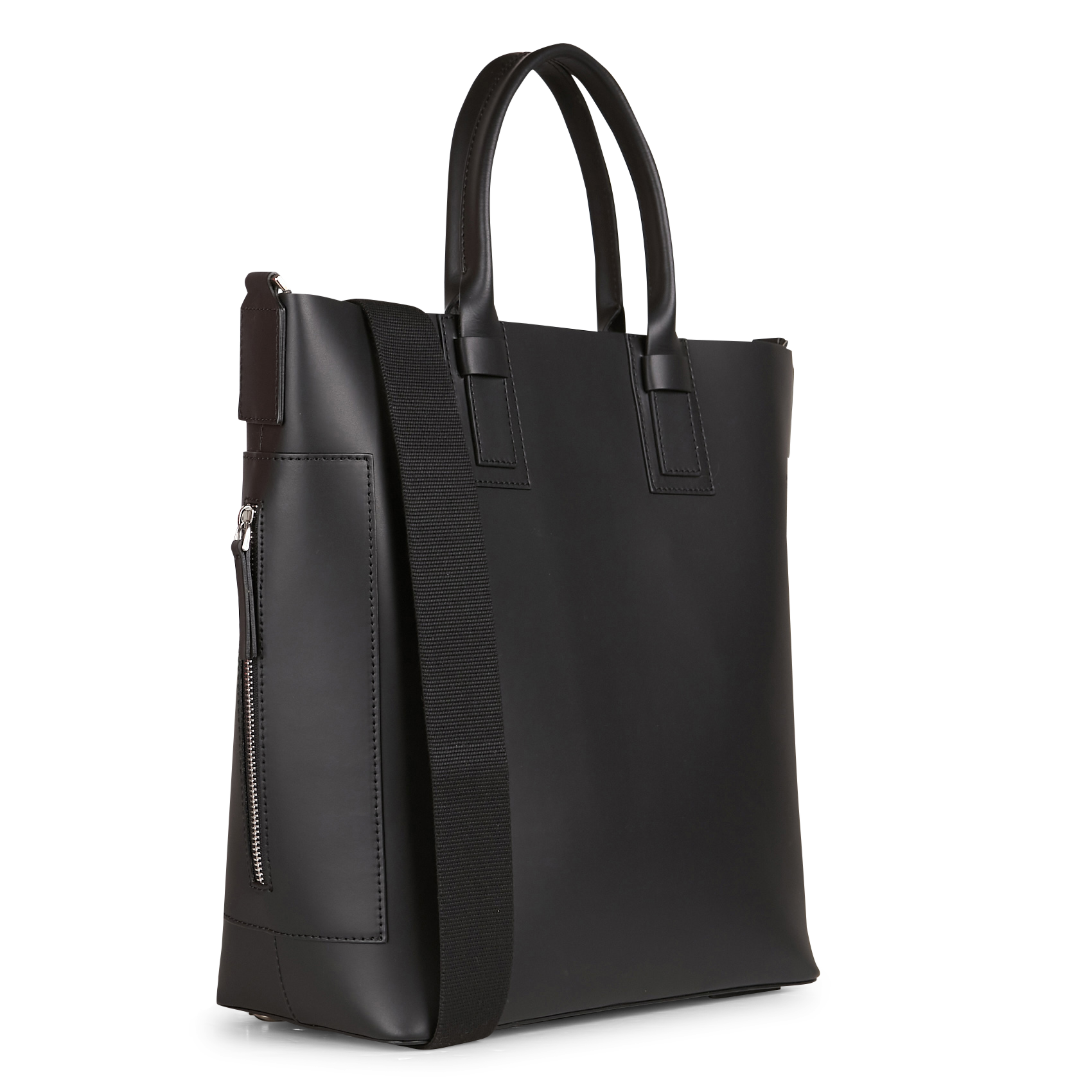 Sac cabas en cuir | Noir