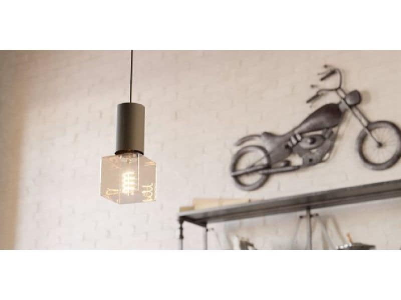 EGLO Leuchten Lampe 4 W E27 Warmweiss Übergrosses LED-Deko Leuchtmittel in besonderer Würfel-Form
