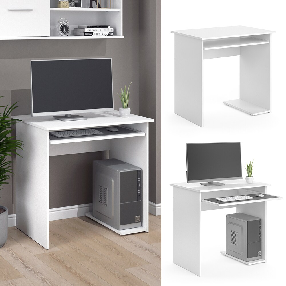 Vicco Schreibtisch Bürotisch Arbeitstisch Nick weiß Computertisch Laptoptisch