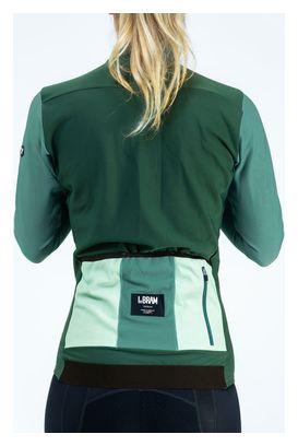 Maillot Manches Longues Femme LeBram Ventoux Uni Vert Agave