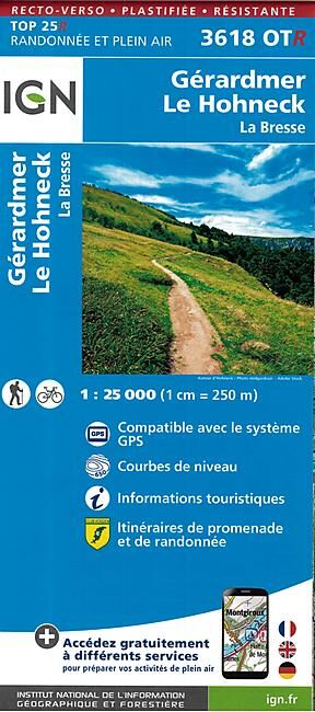 IGN - TOP25R 3618OTR GERARDMER 1 25 000