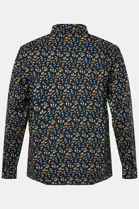 Boston Park Hemd, Langarm, florales Muster, Kentkragen, Comfort Fit, bis 8 XL