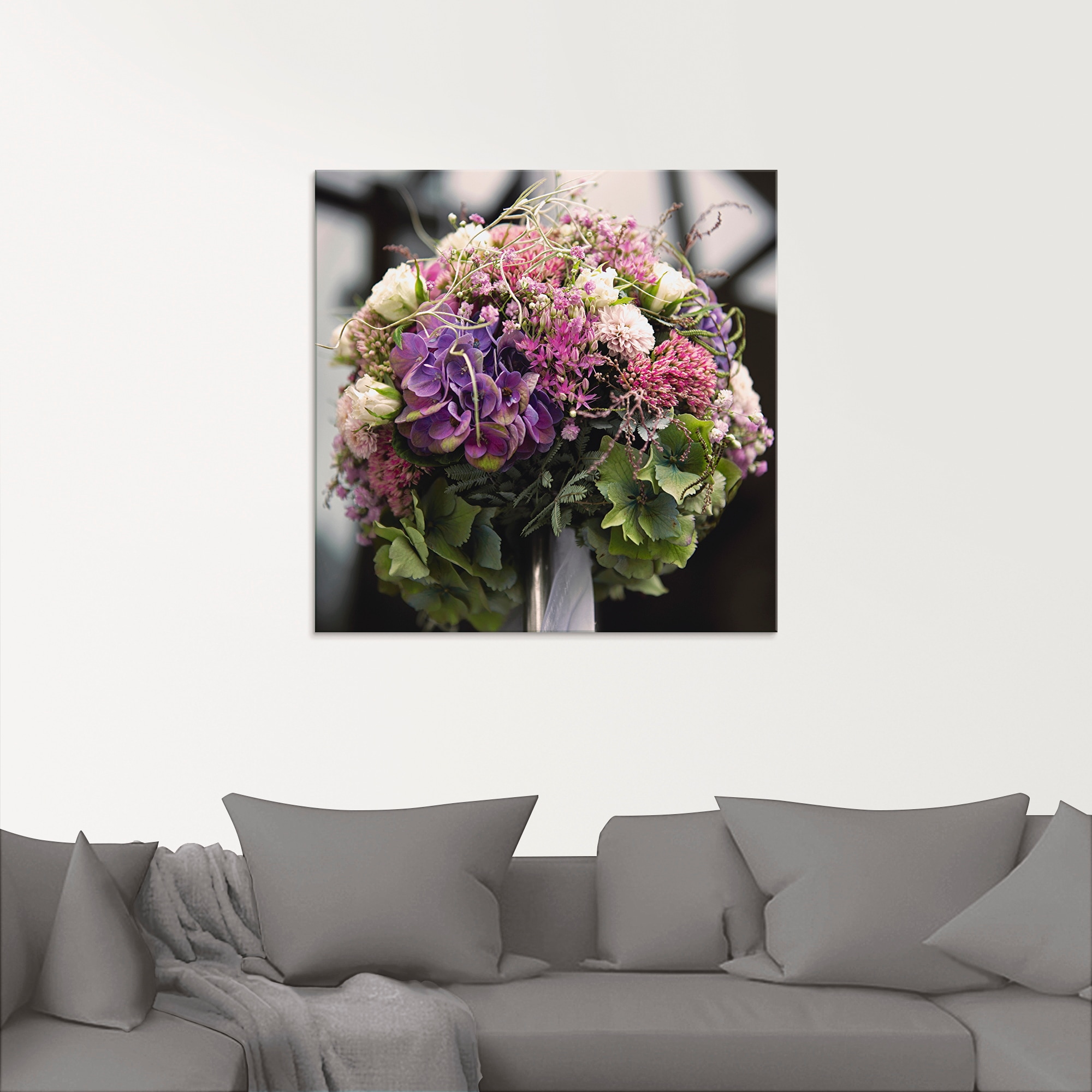 Artland Glasbild »Blumenkugel« Blumen 1 Stk. tlg. in verschiedenen Grössen