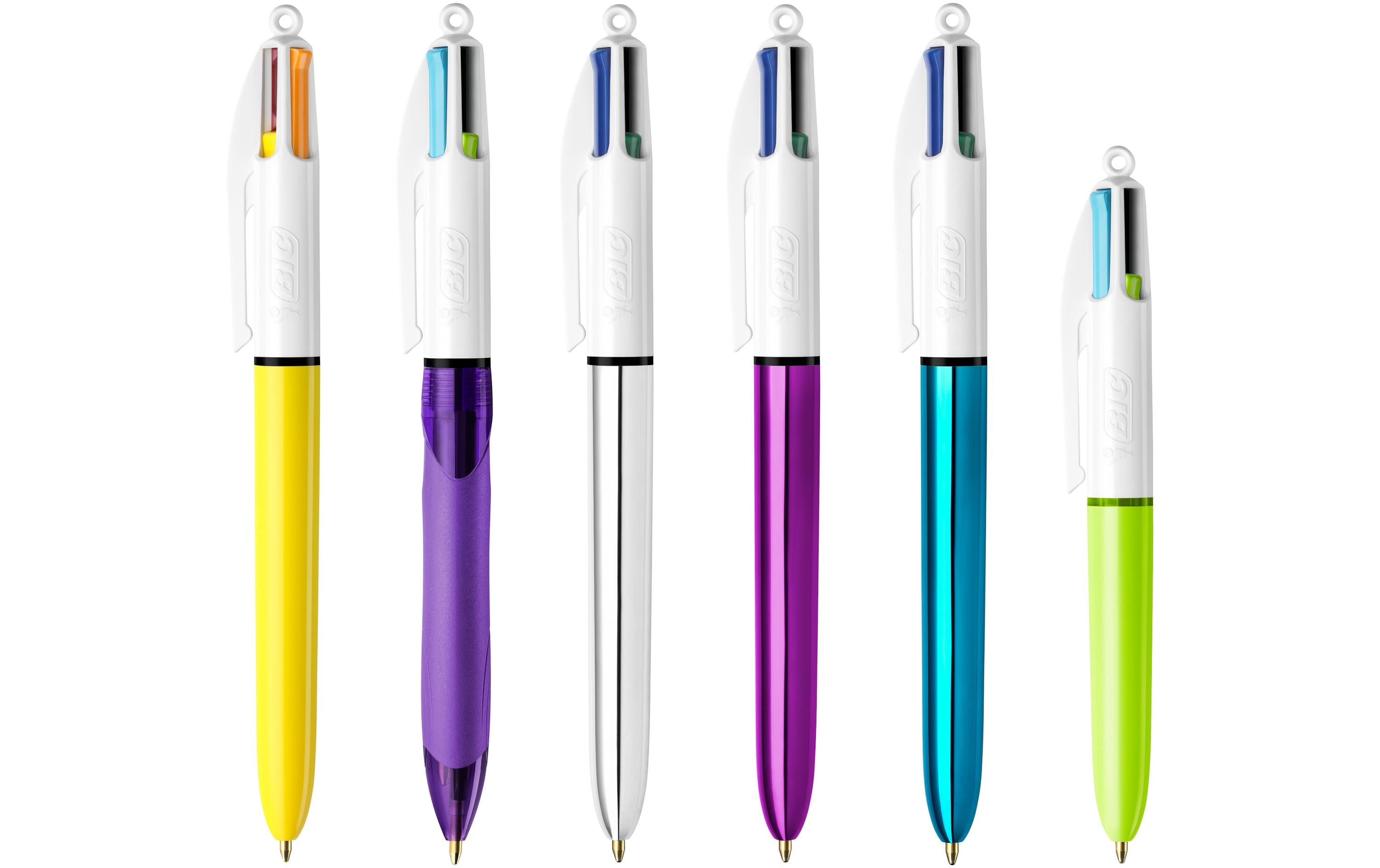 Mehrfarbenkugelschreiber 4 Colours Mega Case 6-teilig4-Farb Druckkugelschreiberset im witzigen Stiftebecher
