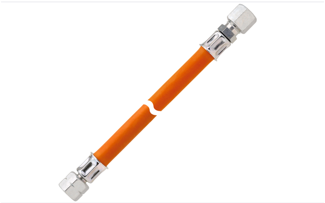 GOK Mitteldruckschlauchleitung Gas Überwurfmutter G 1/4 LH auf G 1/4 LH Gummi
