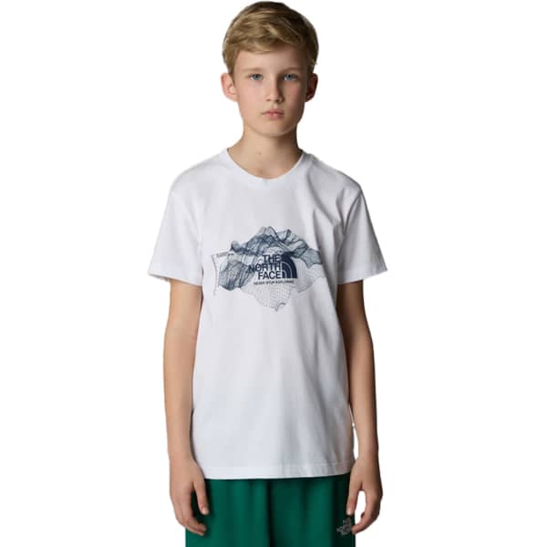 T-shirt THE NORTH FACE B TOPOGRAPHIC S/S TEE TNF WHITE